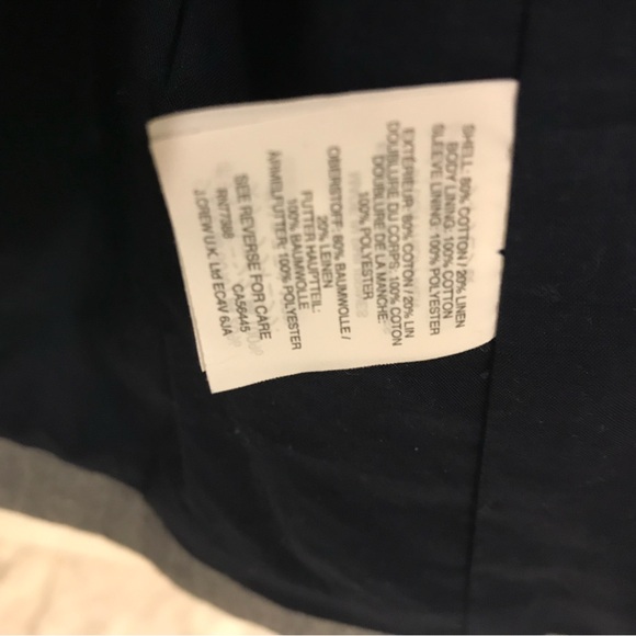 Jcrew NWT linen Women's Blazer jacket size 0p cute - Picture 8 of 9